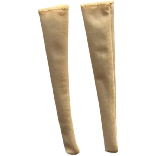 Calzini in tessuto per action figure femminili 1/12, colore pelle, 7,8 cm