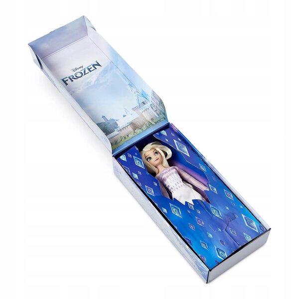 Bambola Elsa Frozen 2 Disney Store con capelli lunghi e vestito dettagliato 29 cm