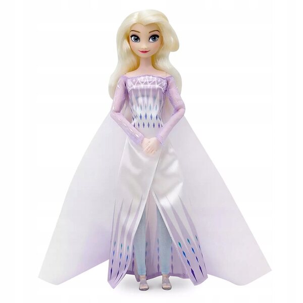 Bambola Elsa Frozen 2 Disney Store con capelli lunghi e vestito dettagliato 29 cm