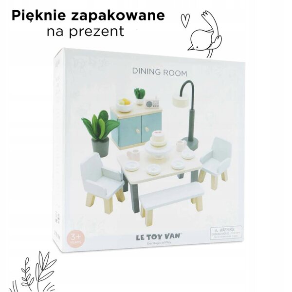Holzmöbel-Set für Puppenhaus – Esszimmer Daisylane Le Toy Van