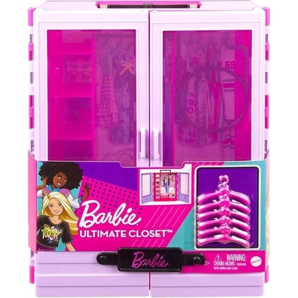 Barbie Dreamtopia mit Kleiderschrank, 6 Kleiderbügeln und elegantem Mattel-Design