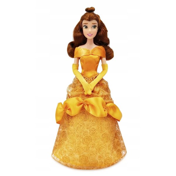Lalcka Disney Bella 29 cm aus „Die Schöne und das Biest“ mit realistischen Haaren und detailliertem Kleid