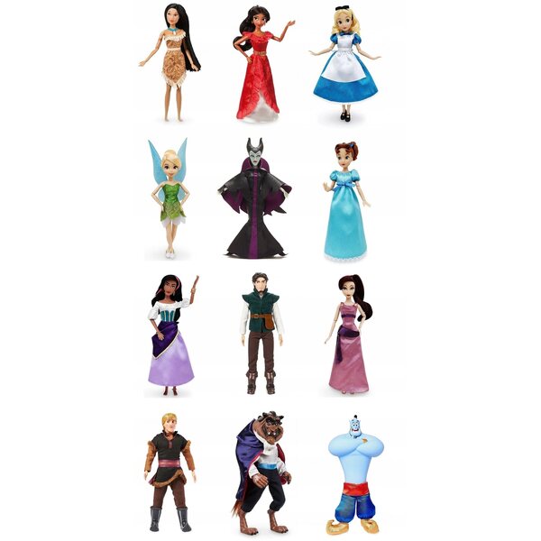Lalcka Disney Bella 29 cm aus „Die Schöne und das Biest“ mit realistischen Haaren und detailliertem Kleid