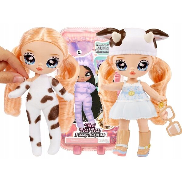 Minipuppe Na! AN! AN! Überraschen Sie Fuzzy Cowgirl 18 cm mit Accessoires und Kleidung