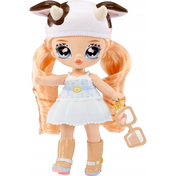 Mini bambola Na! SU! SU! Surprise Fuzzy Cowgirl 18 cm con accessori e abbigliamento