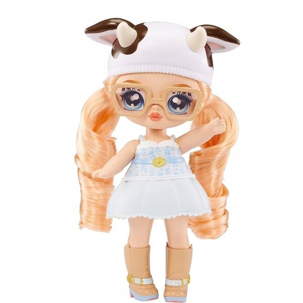 Mini bambola Na! SU! SU! Surprise Fuzzy Cowgirl 18 cm con accessori e abbigliamento