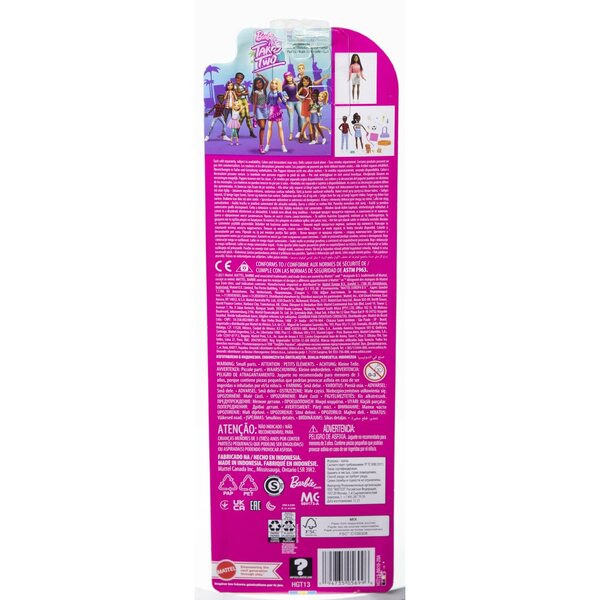 Barbie Malibu Puppe Roberts mit Regenbogen-Look und Jeansrock