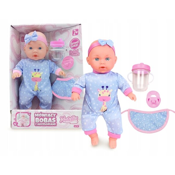 Lalka interaktywna bobas Natalia 30 cm mówiąca po polsku 2+