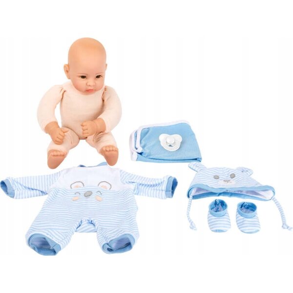 Bambolotto Lucas Small Foot con accessori per bambini 2+, realistico e sicuro