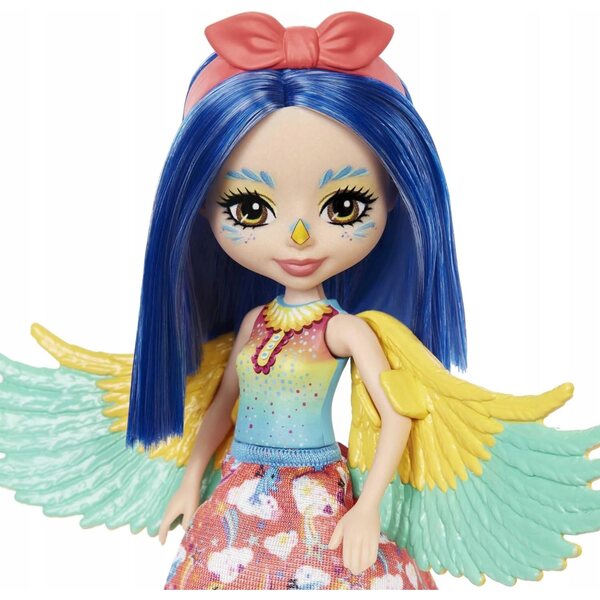ENCHANTIMALS Prita Puppe Sittich mit Papageientier – Spiele für Kinder ab 4 Jahren