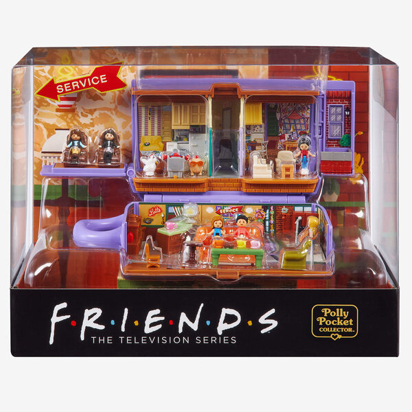 Mattel Polly Pocket Friends Compact con 6 Bambole e 9 Accessori per Bambini 4+