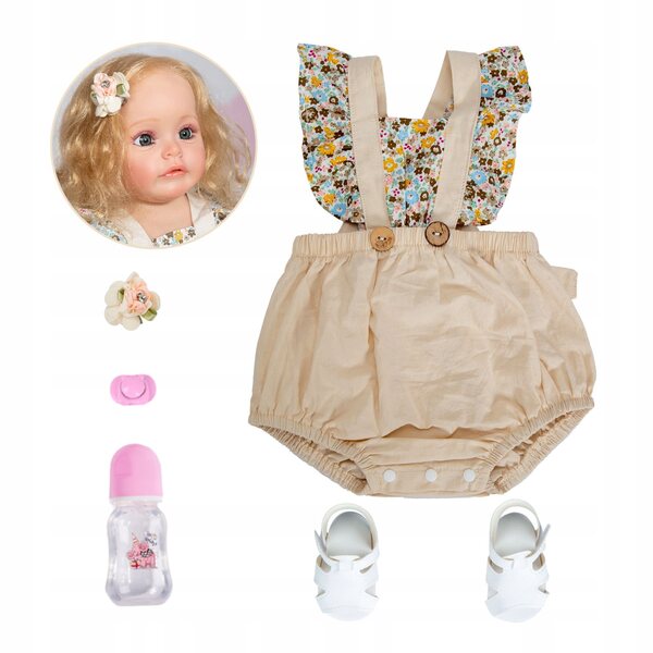 Bambola Reborn Keiumi 55 cm Realistica in Vinile Morbido per Bambini 4+