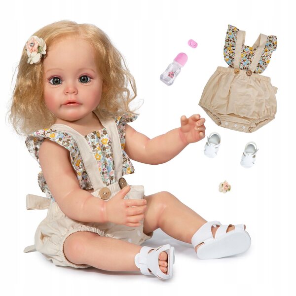 Bambola Reborn Keiumi 55 cm Realistica in Vinile Morbido per Bambini 4+