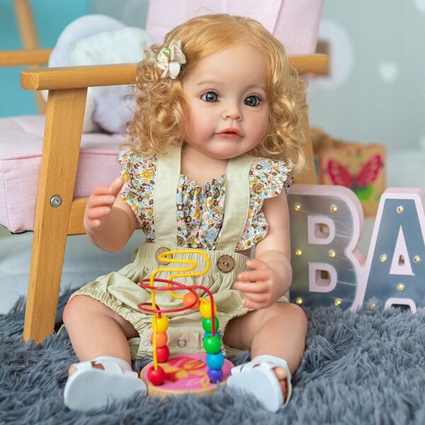 Bambola Reborn Keiumi 55 cm Realistica in Vinile Morbido per Bambini 4+