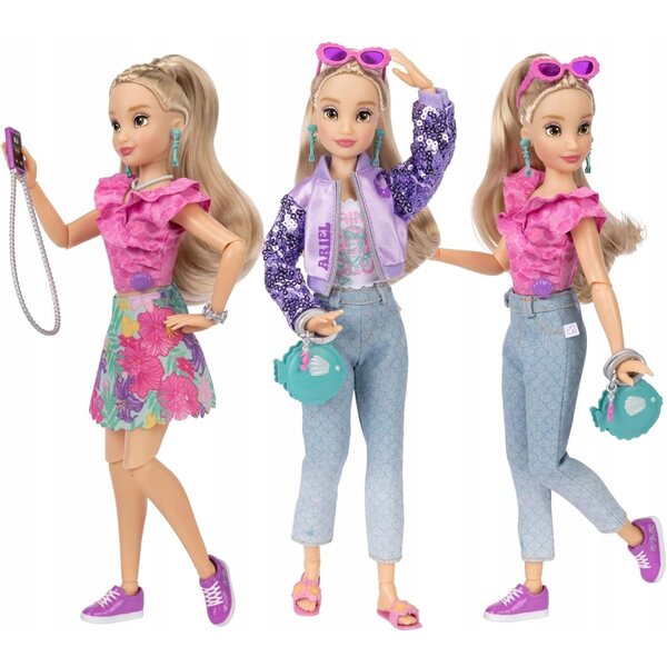 Bambola Ariel Disney ILY 4Ever moda e accessori, 30 cm, articolata e veste