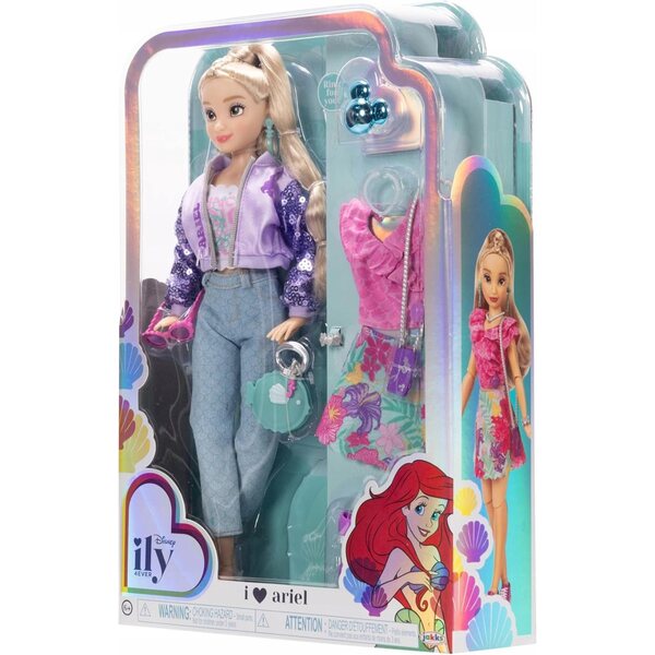 Bambola Ariel Disney ILY 4Ever moda e accessori, 30 cm, articolata e veste