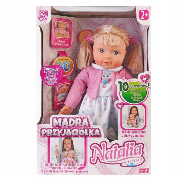 Bambola Natalia Artyk - Amica interattiva che insegna le parti del corpo e il suono