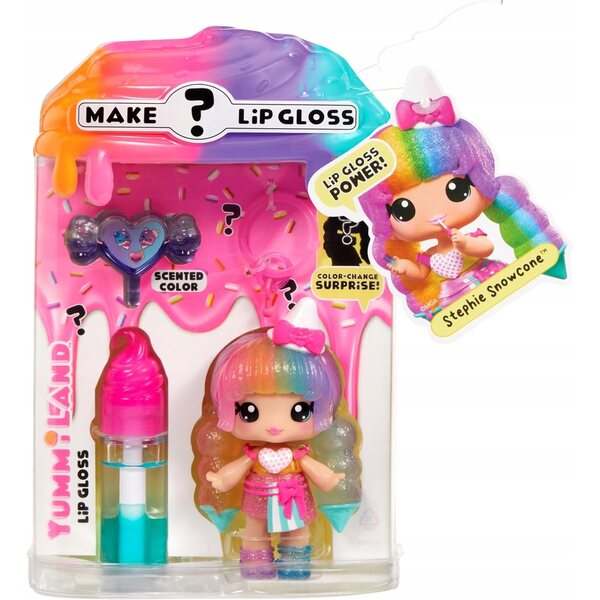 Bambola Yummiland Mystery Color Change con Set per Lucidalabbra e Cambia Colore