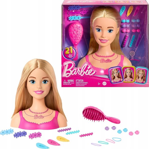 Barbie-Frisurenkopf mit Zubehör für das Haarstyling für Mädchen
