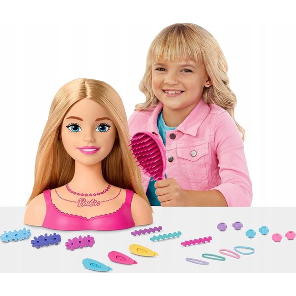 Barbie-Frisurenkopf mit Zubehör für das Haarstyling für Mädchen