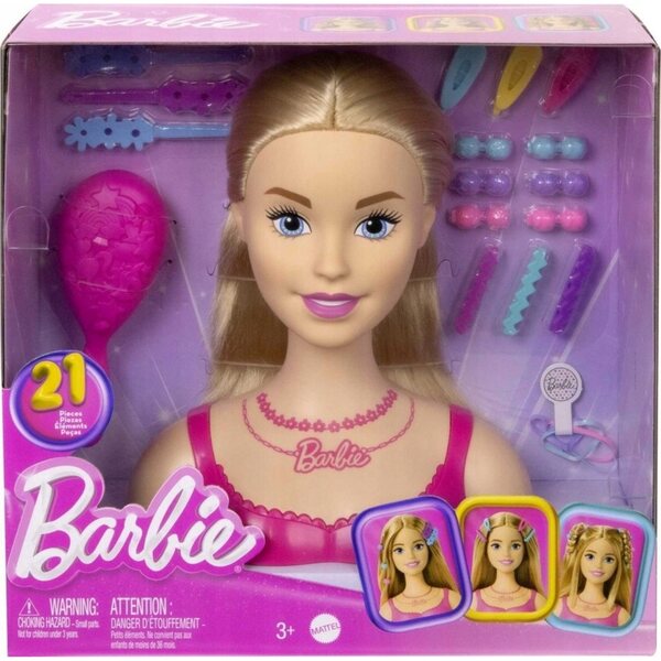 Barbie-Frisurenkopf mit Zubehör für das Haarstyling für Mädchen