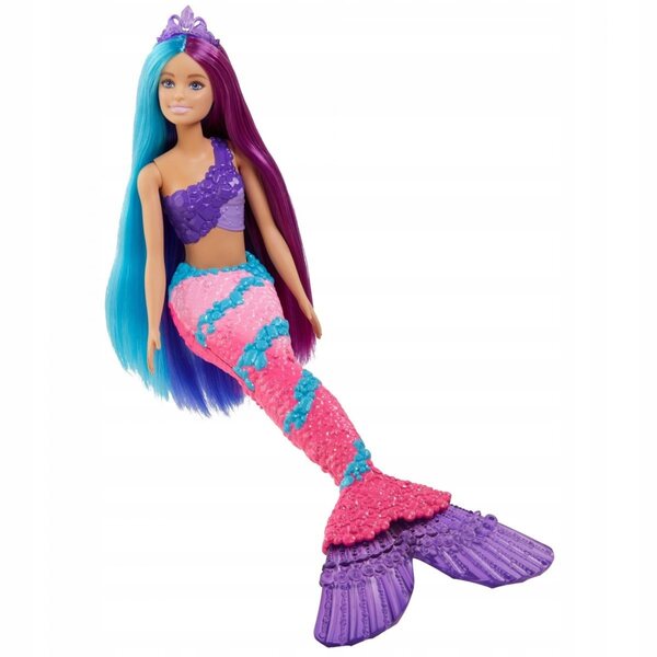 Barbie Dreamtopia Syrenka mit langen Haaren und Meerjungfrauenschwanz für Kinder ab 3 Jahren