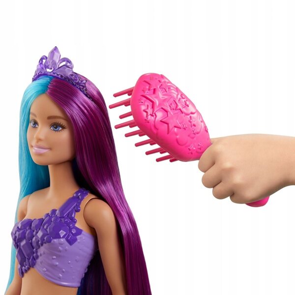 Barbie Dreamtopia Syrenka mit langen Haaren und Meerjungfrauenschwanz für Kinder ab 3 Jahren