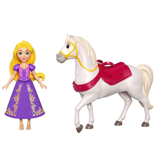 Bambola Rosaspina Zapolata Disney 15,2 cm con Cavallo Maximus Mattel