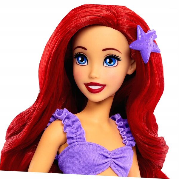 Bambola Principessa Disney Ariel con Vestito e Accessori in Plastica per Bambini 3+