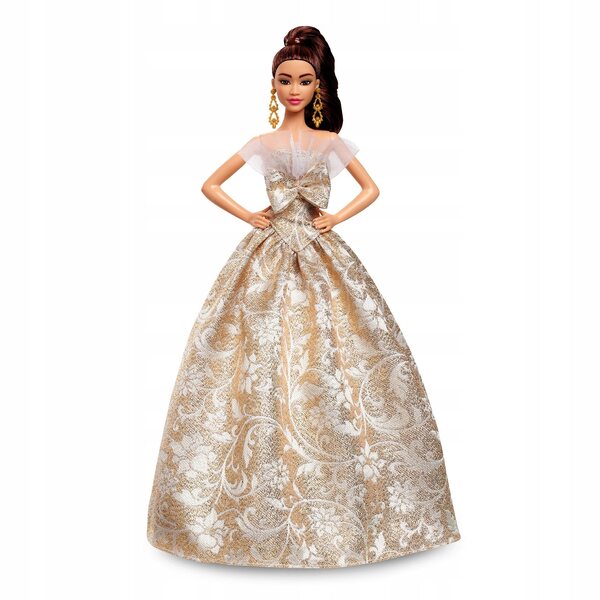 Barbie Holiday 2025 Puppenkollektion, elegantes, brillantes Kleid, 29 cm