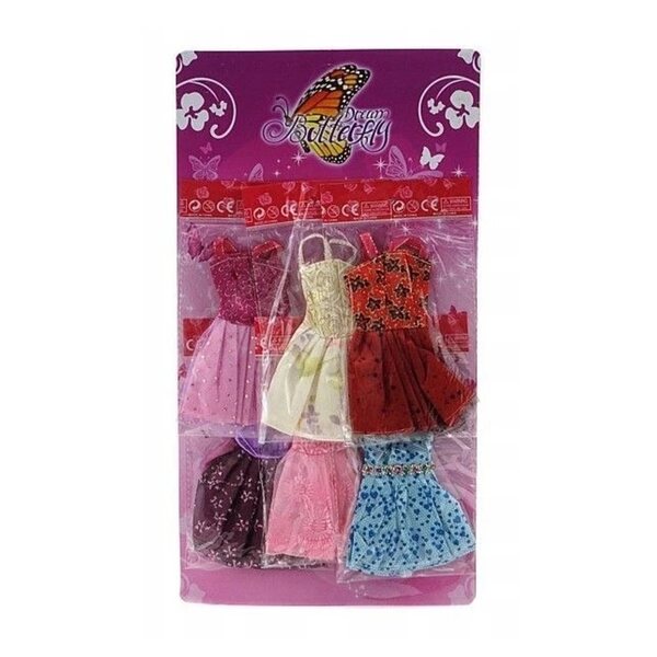 Set 6 vestiti multicolor per bambole da 29 cm - abiti eleganti per gioco