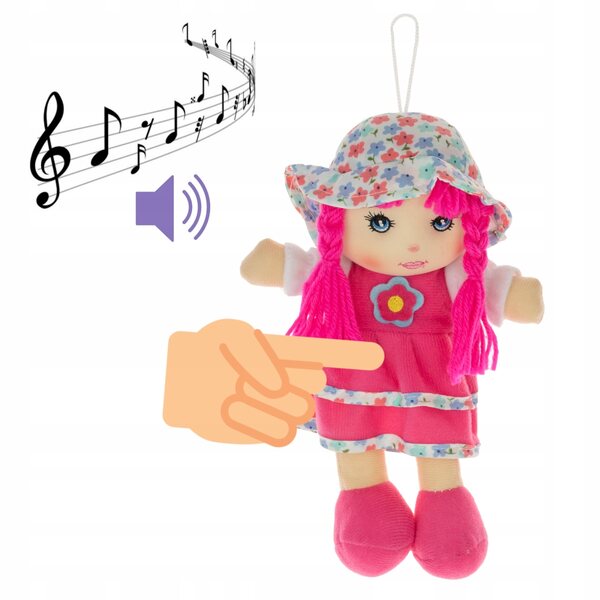 Bambola interattiva Cuddly Dorotka per ragazze con suono