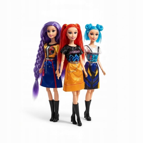 Lot de 3 poupées K-POP Demon Hunters de 30 cm avec des sons et un style unique