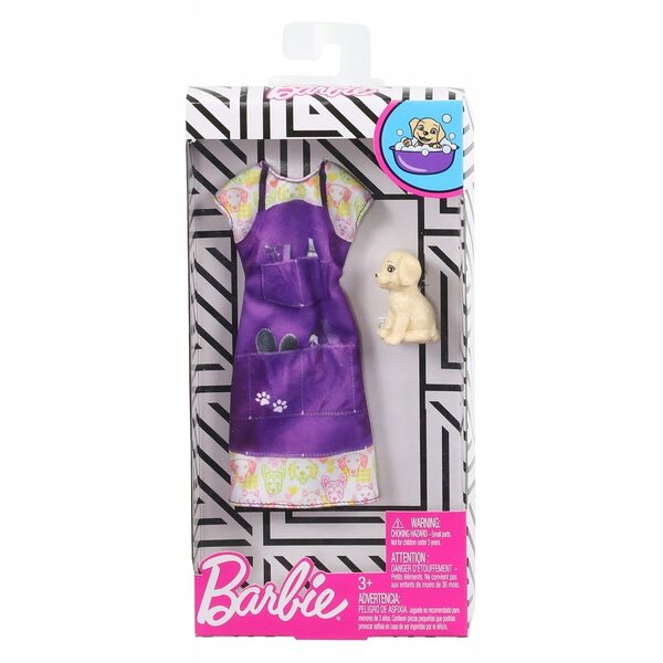 Barbie-Puppenkleidung Mattel Kleid mit Welpe – originelles Kleidungsset