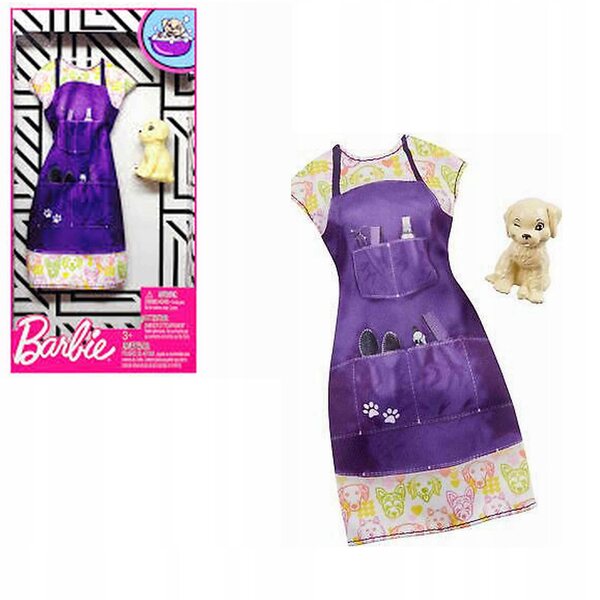 Barbie-Puppenkleidung Mattel Kleid mit Welpe – originelles Kleidungsset