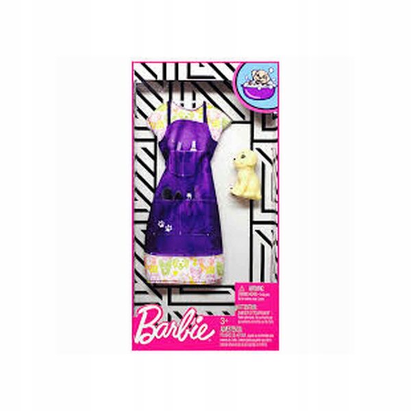 Barbie-Puppenkleidung Mattel Kleid mit Welpe – originelles Kleidungsset