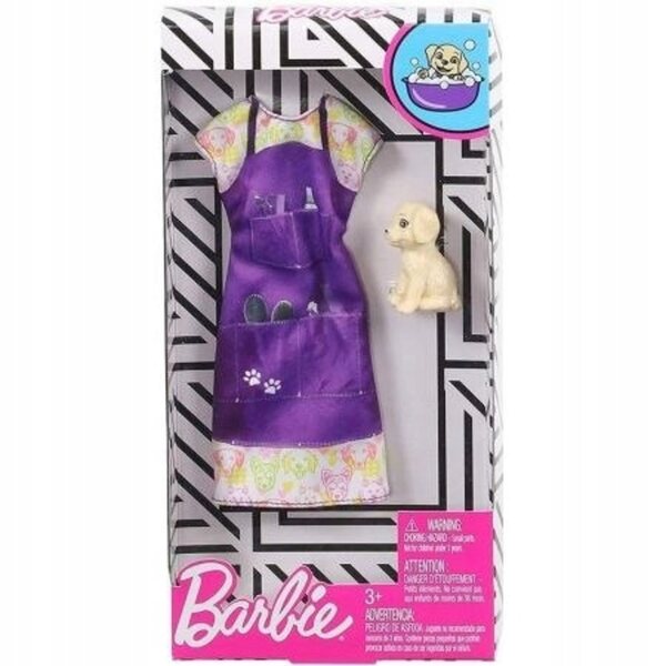 Barbie-Puppenkleidung Mattel Kleid mit Welpe – originelles Kleidungsset