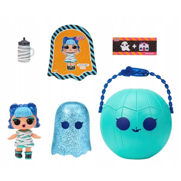 LOL Surprise Glitter Ghost Bambola Halloween Spooky Party con Accessori e Contenitore Zucca