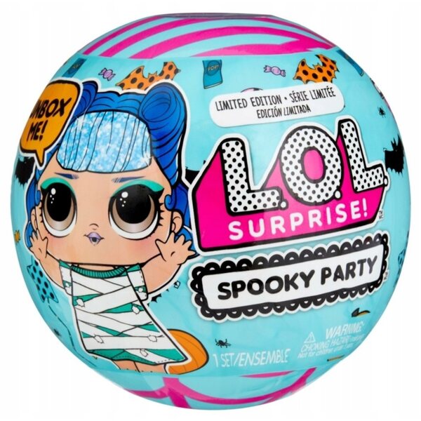 LOL Surprise Glitter Ghost Bambola Halloween Spooky Party con Accessori e Contenitore Zucca