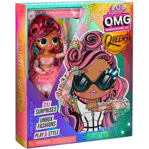 L.O.L. Surprise OMG Queens Miss Divine – Puppe mit Accessoires und Kleidung
