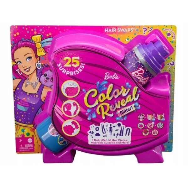 Barbie Color Reveal Imprezowe Stylizacje – Puppe mit Überraschungs-Look und Zubehör