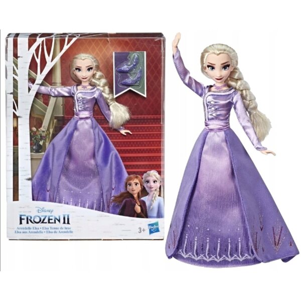 Hasbro Disney Kraina Lodu 2 Elsa Deluxe mit Kleid und Premium-Accessoires