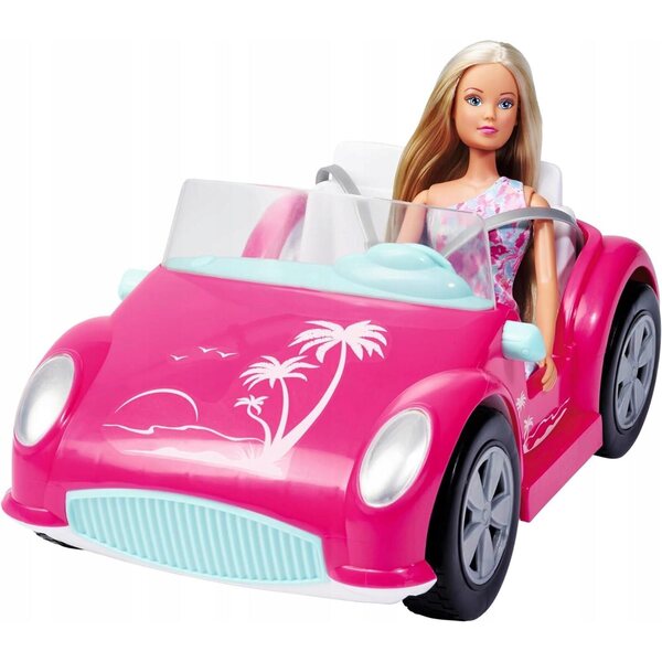 Bambola Steffi Love con Simba decappottabile rosa - Set per bambini 3+