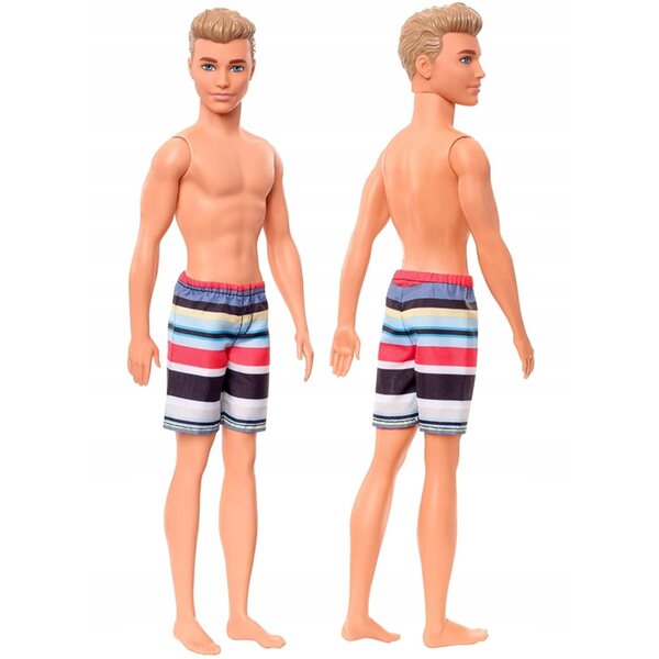 Ken Barbie Strandbadepuppe, 28 cm, bunter Badeanzug