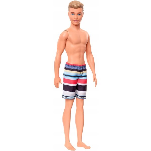 Ken Barbie Strandbadepuppe, 28 cm, bunter Badeanzug
