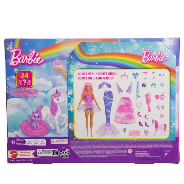 Barbie Fantasy World Adventskalender mit 24 Überraschungen und Puppe