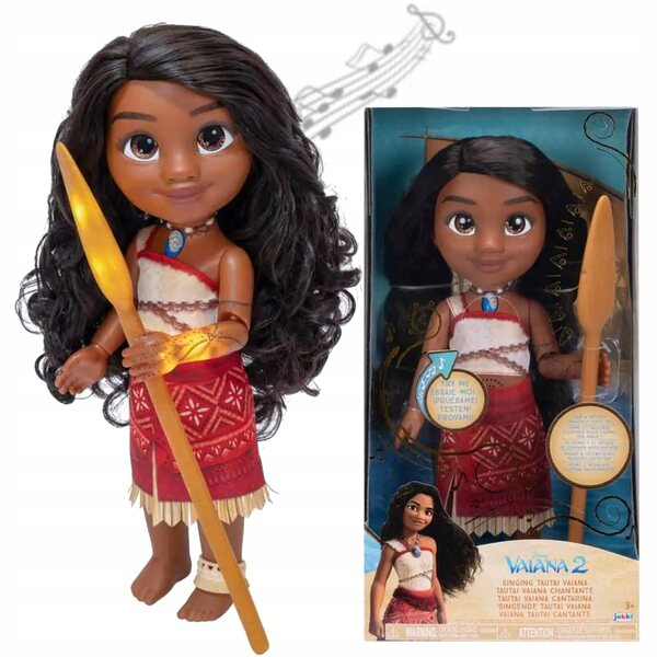 Lalcca Disney Vaiana 2 Moana 35 cm singt mit Licht- und Soundeffekten