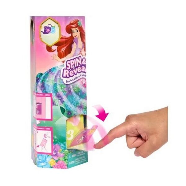 Bambola Ariel Disney Princess Spin&Reveal con accessori e vestito