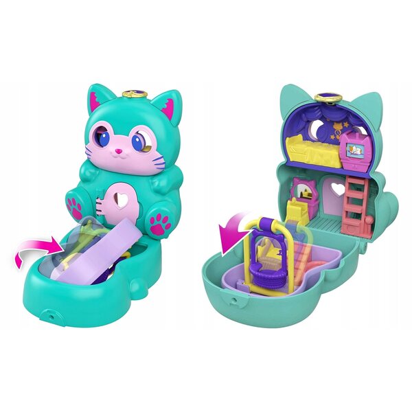 Polly Pocket Mattel 25 cm - Ensemble mini animaux avec micro poupée et surprises