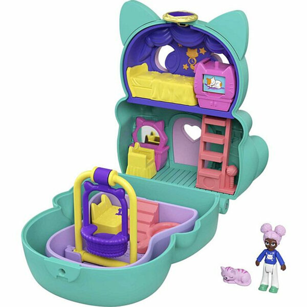 Polly Pocket Mattel 25 cm - Ensemble mini animaux avec micro poupée et surprises